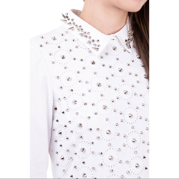 Authentic Viktor & Rolf White Studded Spike Dress - Picture 7 of 10